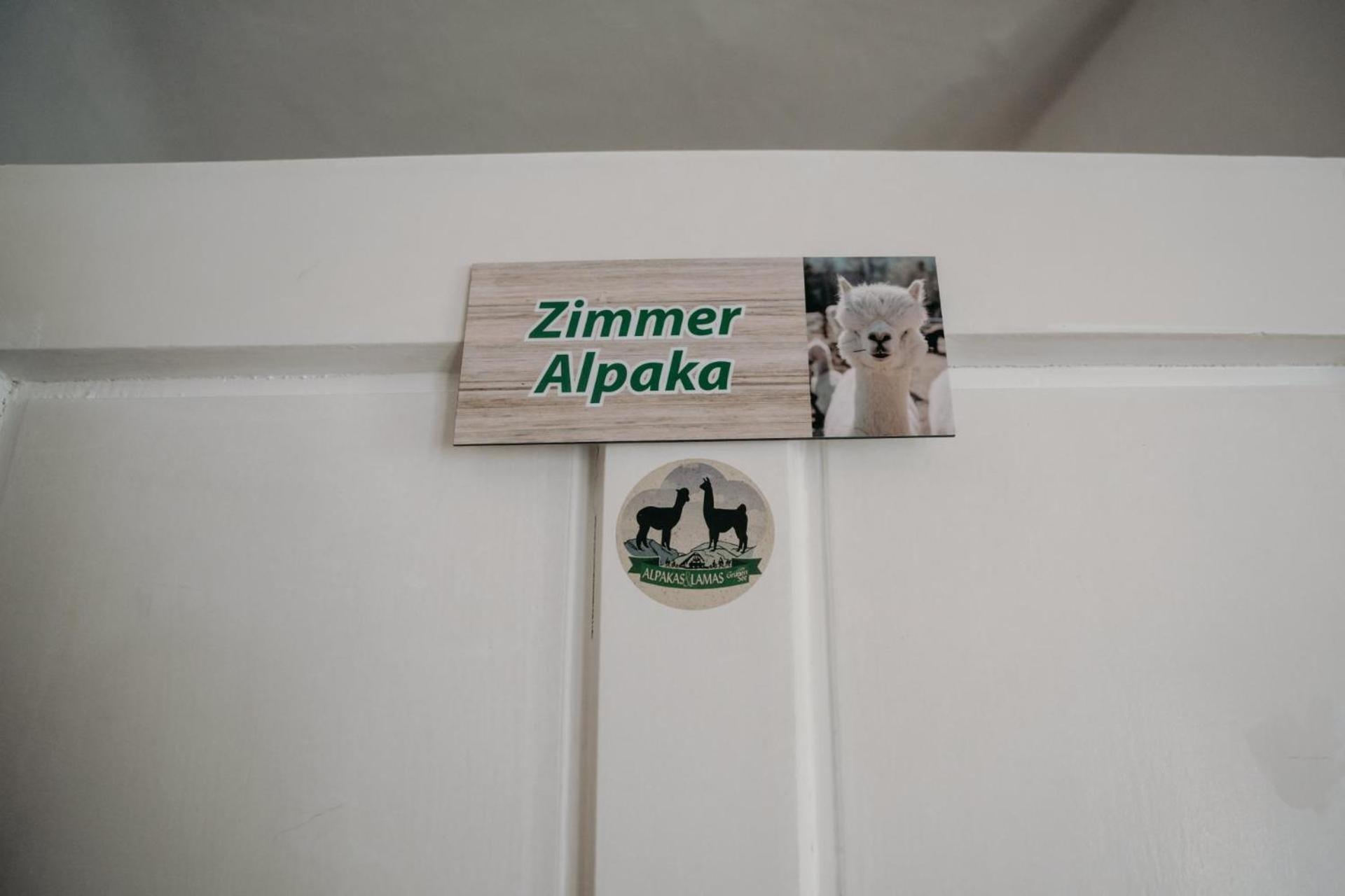 Alpakas, Lamas Und Rentiere Zum Gruenen See Grossdorf  외부 사진